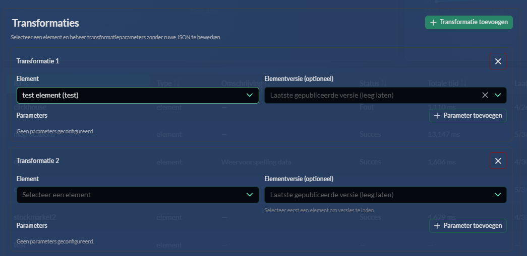 Transforms en agenttoegang screenshot placeholder