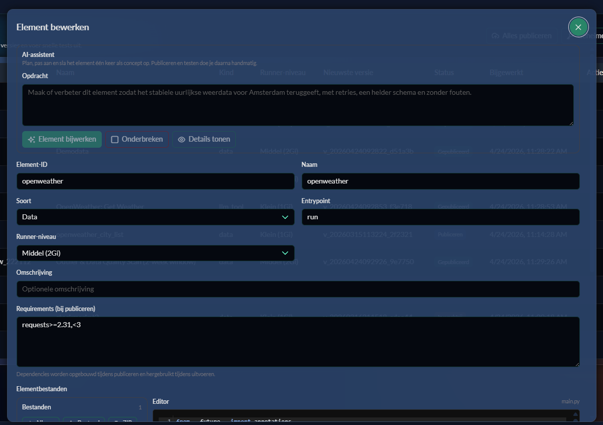 Element detail screenshot placeholder